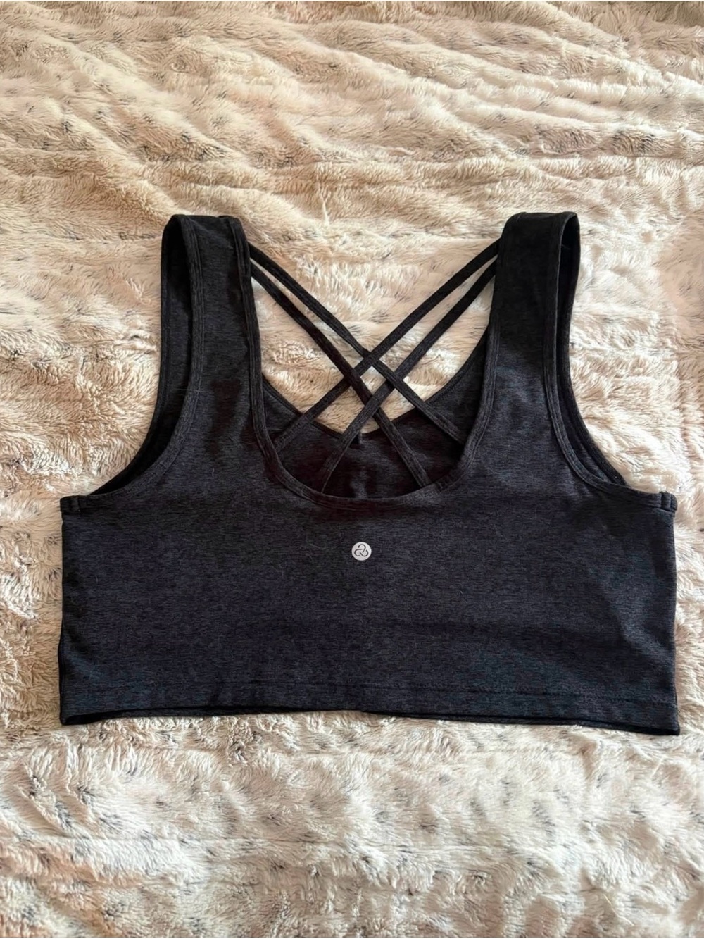 Zella Women’s Black Crisscross Back Sports Bralette